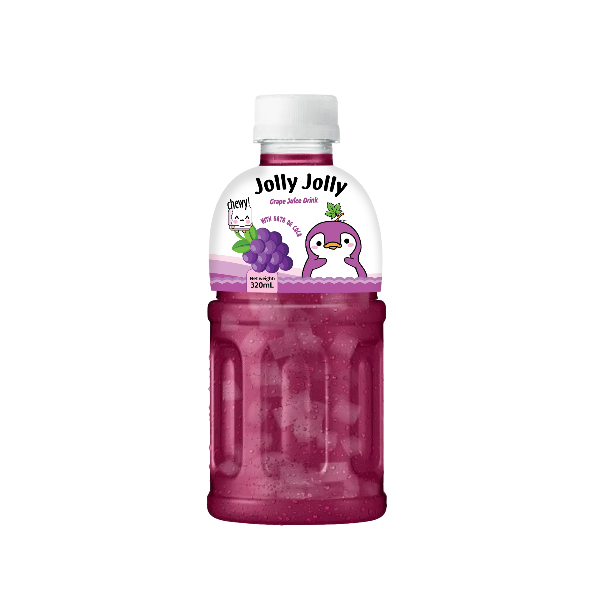 Vietnam High Quality Fruit juice with Nata De Coco in 320ml PET bottle with many flavors - Private label Accepted