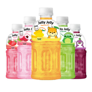 Wholesales Nata de Coco Jelly Drinks Soft Drink Coconut Jelly Juice 320ml Bottle Jolly Jolly Brand Ready to ship