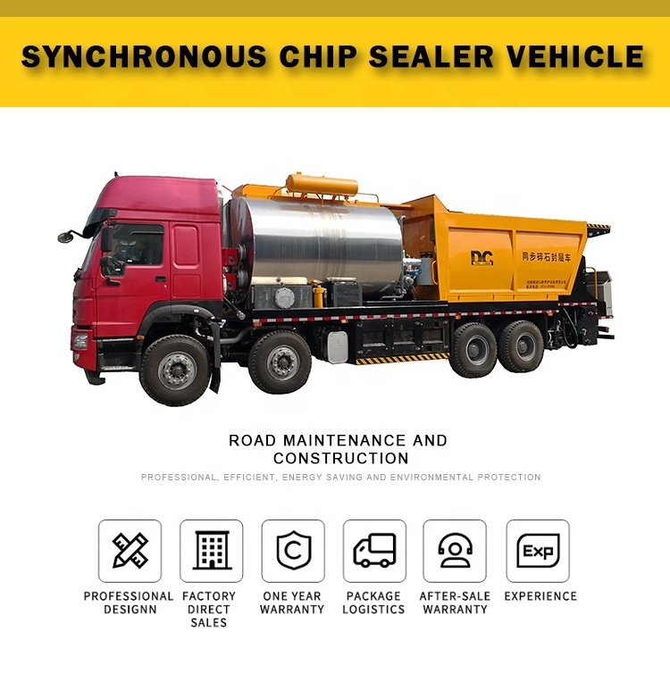 Stone Chip Spreader For Sale Chip Sealer Asphalt Distributor Asphalt Penetration Macadam Chip Sealer Truck