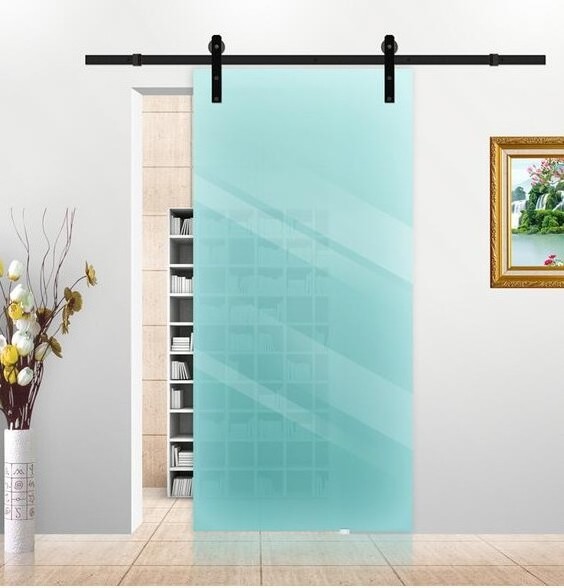 stainless steel sliding glass shower door with tempered glass