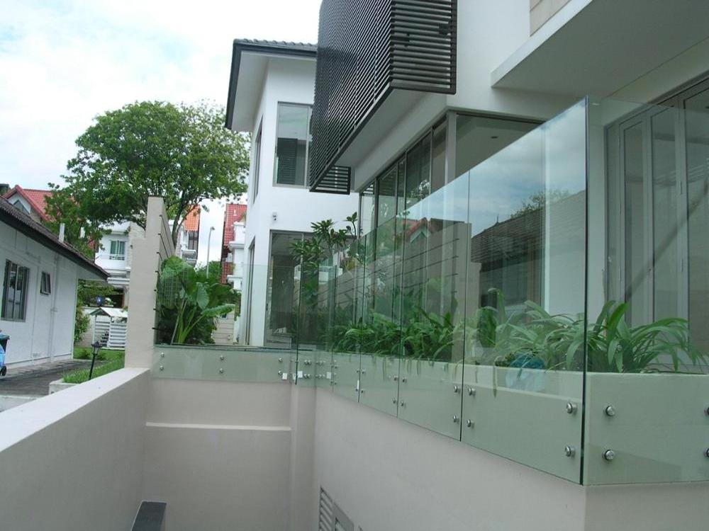 stainless steel glass standoff hardware for railing system