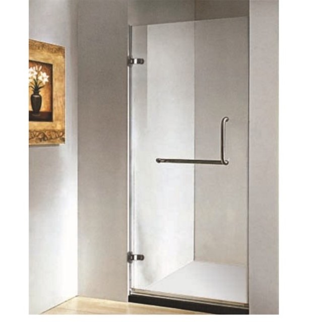 glass shower door with tempered glass