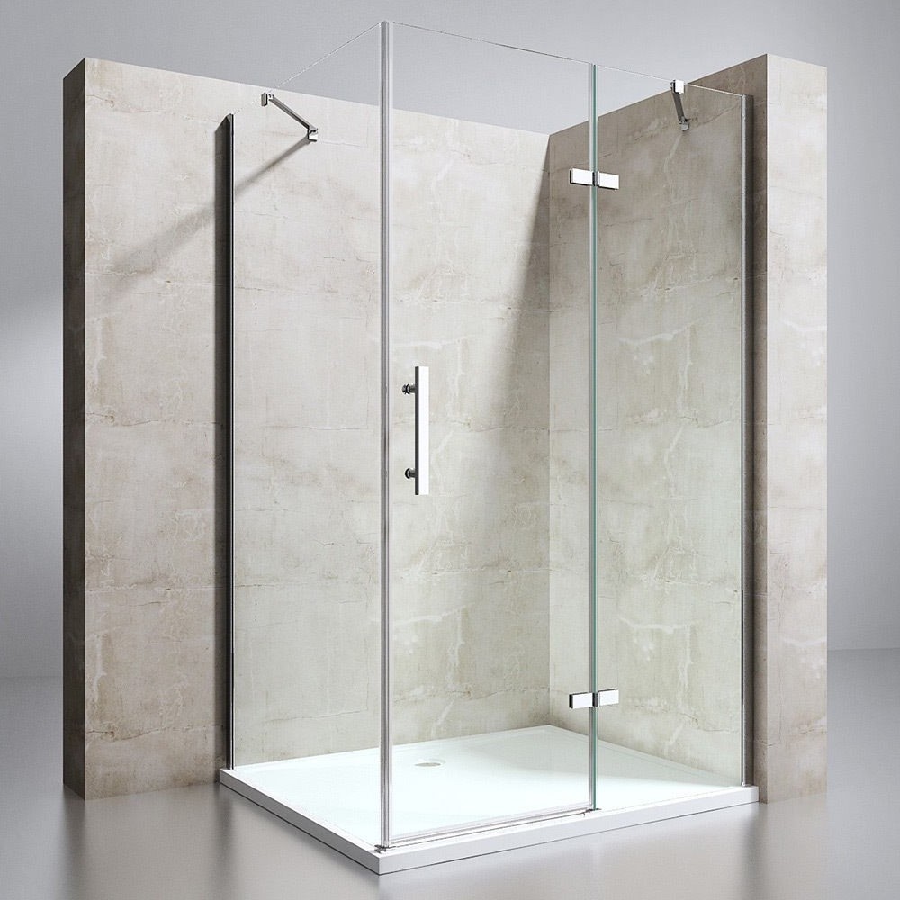 stainless steel sliding glass shower door with tempered glass