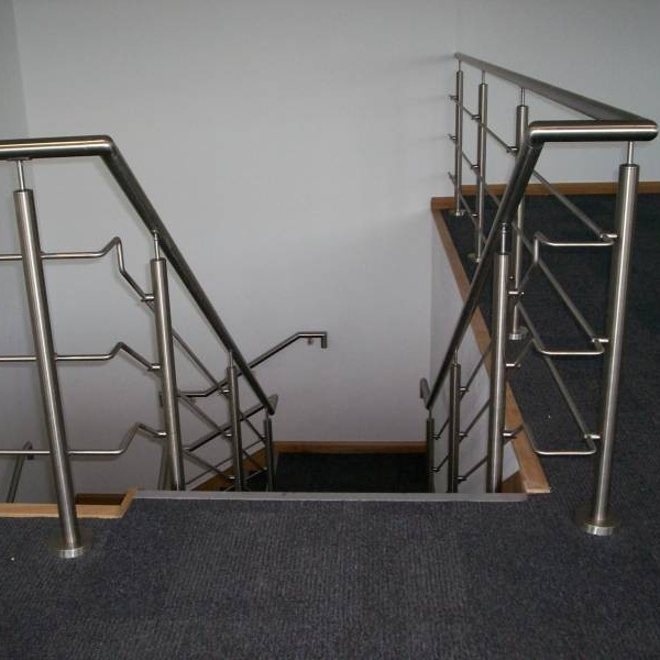 Stainless steel Stair Railings / Handrails Position and Wall Mounted staircase railing/stainless steel Balustrade