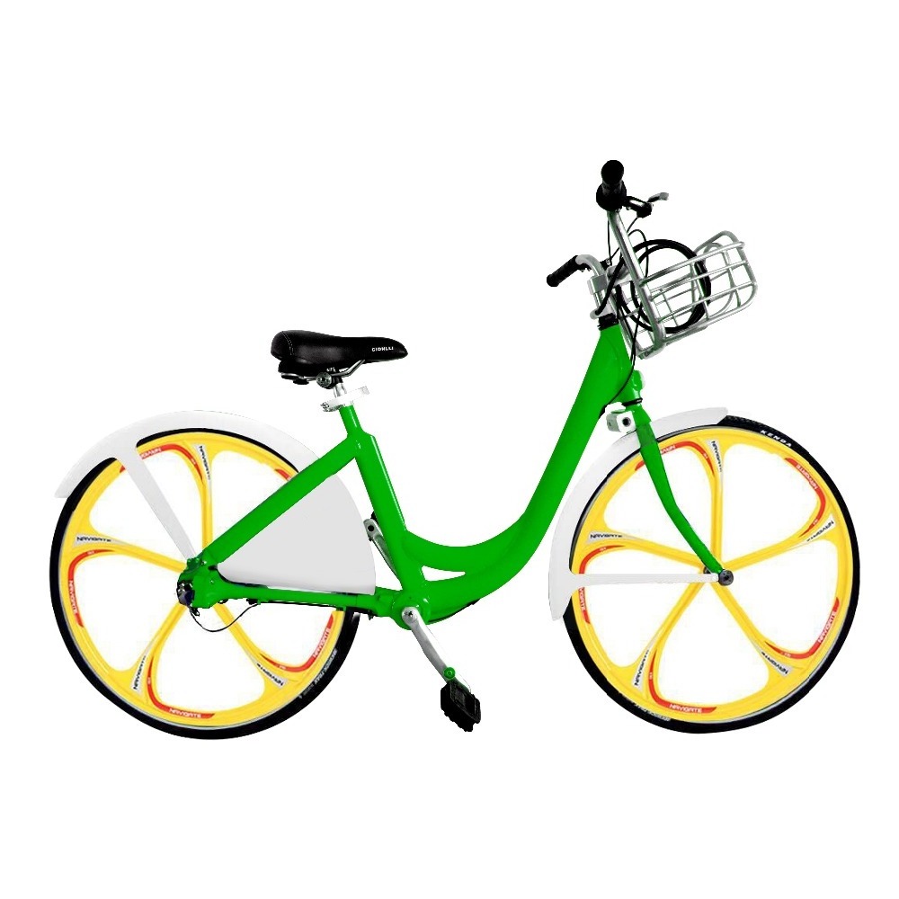 city leisure public bike sharing without dockless mobike system with solid tire