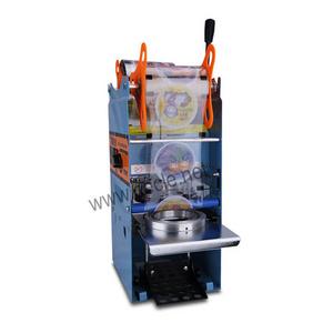 small manual plastic cup lid sealing machine for beverage