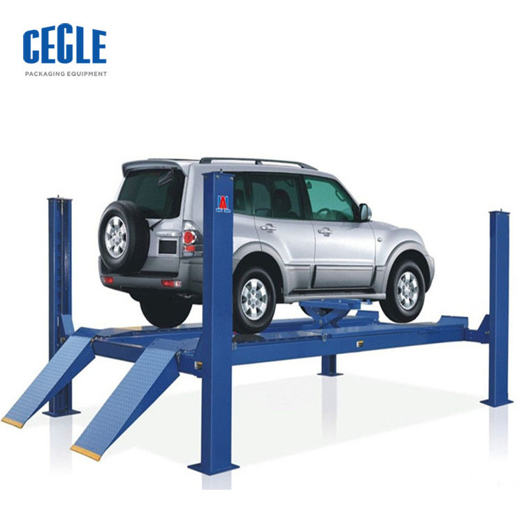 lower big manual suspens car crane lift mechan shop, high rise cantilev rotary car repair lift sling support tyre china