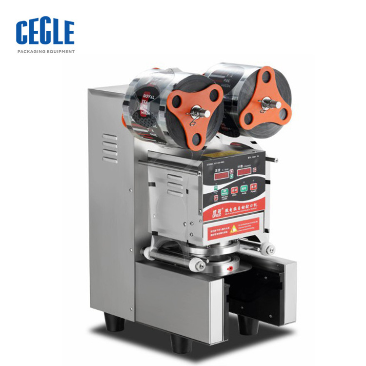 MS-220 customized paper plastic juice boba bubble milk tea cup sealing machine sealer automatic