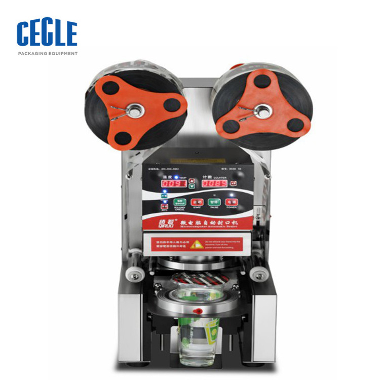 MS-220 customized paper plastic juice boba bubble milk tea cup sealing machine sealer automatic