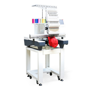 Industrial single 12 head professional chenille computer hat embroidery machine 15 needle computerized for t-shirt  price