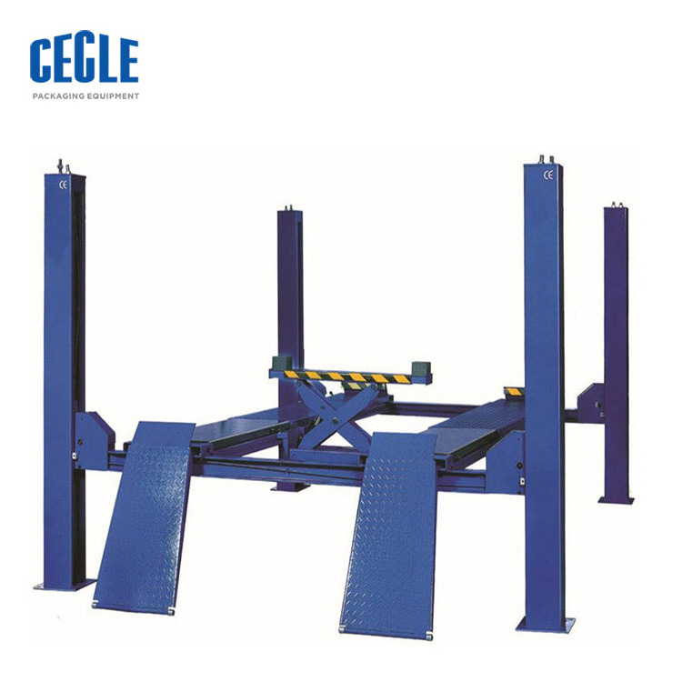 lower big manual suspens car crane lift mechan shop, high rise cantilev rotary car repair lift sling support tyre china