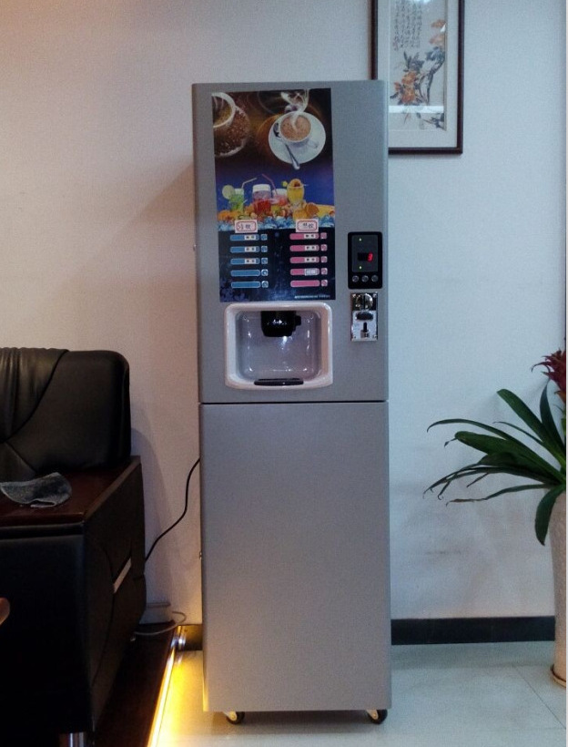 Automatic coffee machine commercial coin coffee tea machine hot and cold type 5 cold 5 hot drinks machine