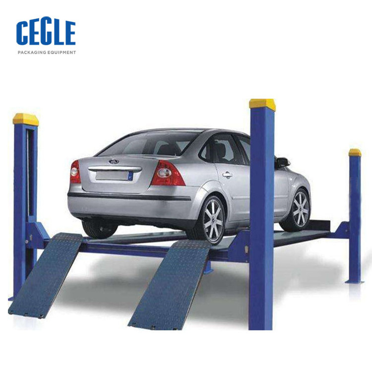 lower big manual suspens car crane lift mechan shop, high rise cantilev rotary car repair lift sling support tyre china