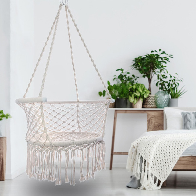 YASN Rope Swing Chair Macrame weaving Hanging Hammock Chair Columpio hamac Swing Indoor Outdoor Patio Chair hamacs macrame Seat