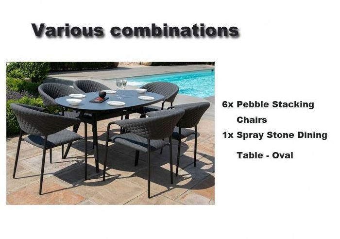 YASN HYTZ079 Matel Modern Furniture Set 6 Chairs Garden Patio Outdoor Dining Set Table And Chair Set