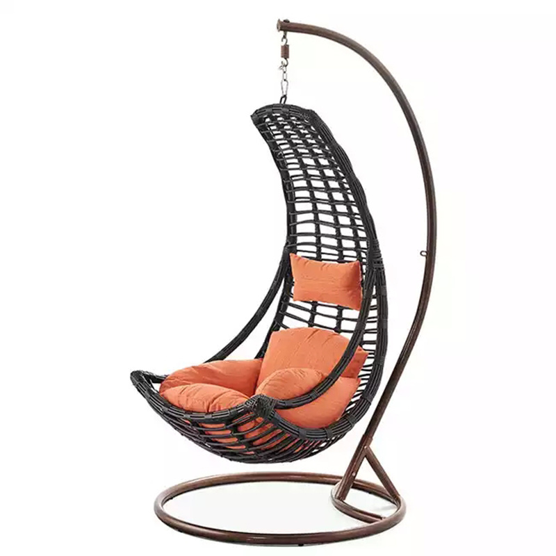 Swing Chair Outdoor Furniture Rattan Wicker Hanging indoor Hammocks with cushion with frame stand egg hanging chair