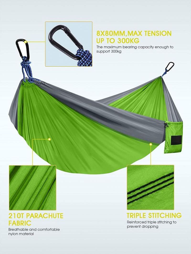 YASN DC005 Travel Outdoor Hammok Hammock Tree Tent Hiking 2 Person Double Columpio Hamaca Nylon Hammock Camping