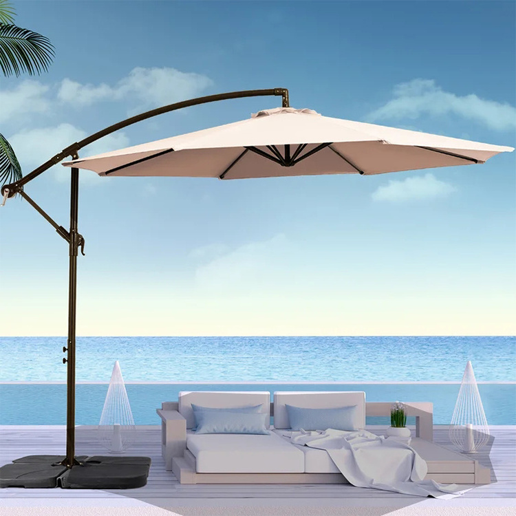 YASN 10ft Offset Hanging  Garden Beach Umbrella Square Heavy Duty Pool Patio Parasols Umbrella Outdoor For Restaurant