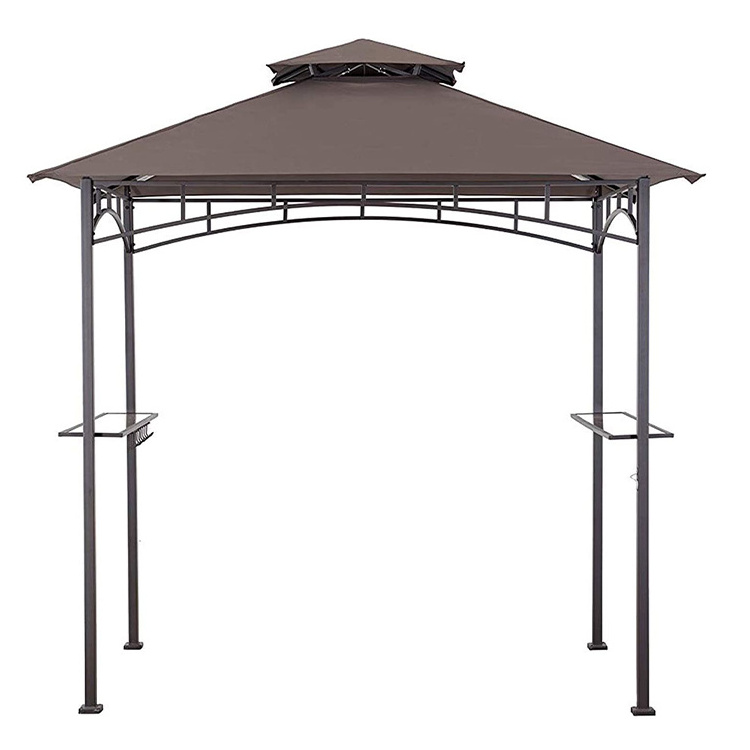 YASN Customize Patio Tent  Gazebo Steel Metal Outdoor Garden BBQ Grill Shed Gazebo BBQ Double Roof Top Gazebo