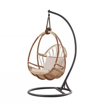 YASN Garden Rattan Outdoor Furniture Swing Egg Patio Hanging Swing Chair