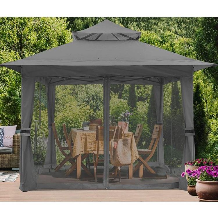 YASN Modern Gazibo Hardtop Backyard Patio Gazebo Outdoor Garden Luxury Aluminum Garden Gazebo Outdoor With Bug Net