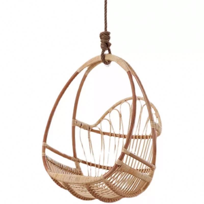 YASN Garden Rattan Outdoor Furniture Swing Egg Patio Hanging Swing Chair