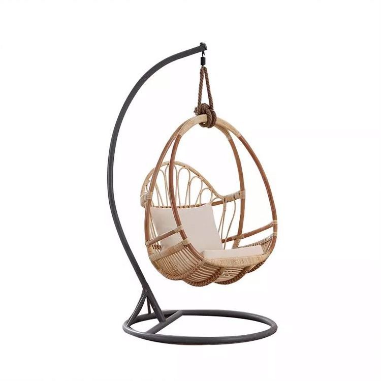 YASN Garden Rattan Outdoor Furniture Swing Egg Patio Hanging Swing Chair