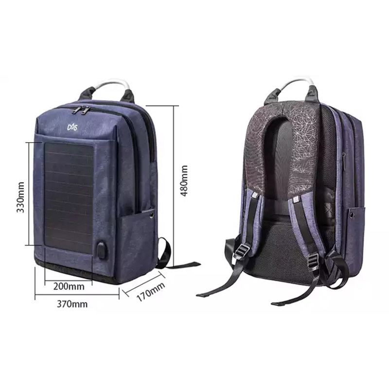 mens solar backpack smart bag 35L 10W outdoor solar panel power battery backpack with usb charging port Laptop Backpacks