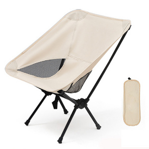 YASN Outdoor Portable Camping Moon Chair Oxford Cloth Folding Seat For Hiking Fishing BBQ Festival Picnic Beach Ultralight Chair