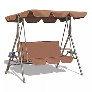 YASN 3 Person Outdoor Patio Swing Hammock Patio Furniture Swing Chair Garden Furniture Outdoor Garden Swings bench With Canopy