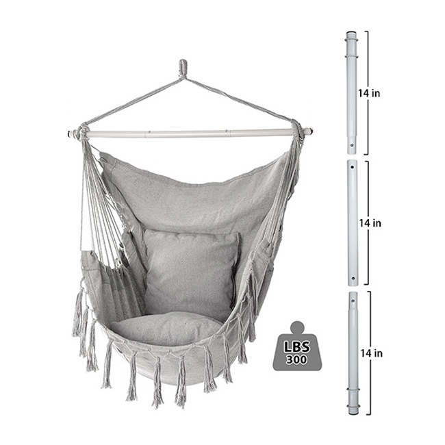 Hammock College Student Dormitory Bedroom Hanging Chair Outdoor Garden Swing Hanging Chair Adult Leisure Hanging Chair Cotton