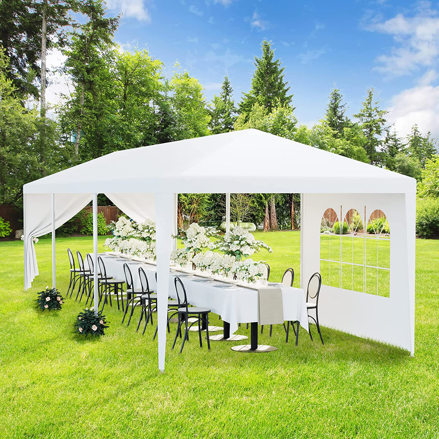 YASN 10'*30' Large Outdoor Canopy Party Event Tent Heavy Duty Tent With Sidewalls For Outdoor Trade Show Easy Up