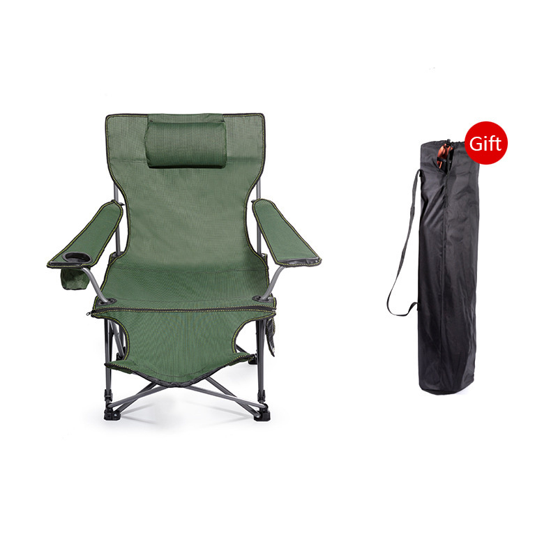 Outdoor Folding Chair Portable Adjustable Recliner  with Removable Footrest for Camping Fishing Picnic Patio zero gravity chair