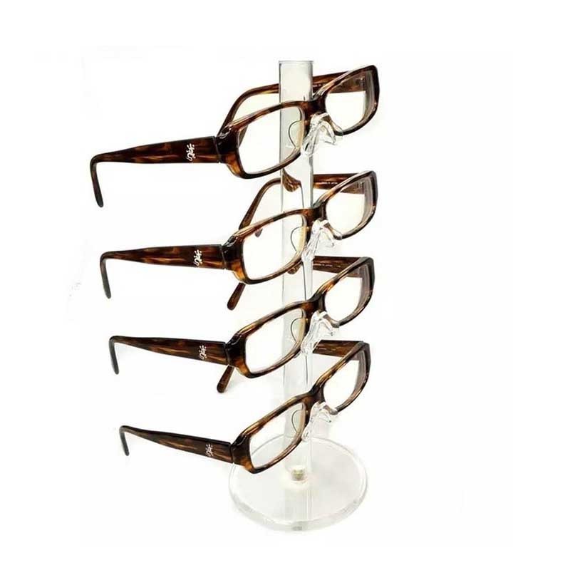 plexiglass sunglass Acrylic sunglasses display  counter lock case cabinet spectacles rods stand eyeglass desktop eyewear rack