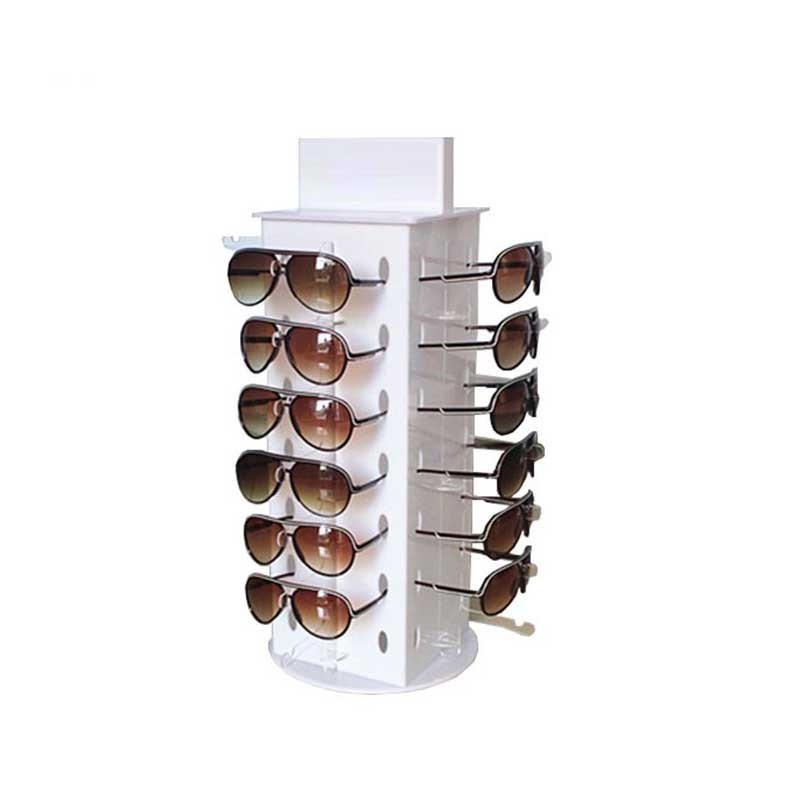 plexiglass sunglass Acrylic sunglasses display  counter lock case cabinet spectacles rods stand eyeglass desktop eyewear rack