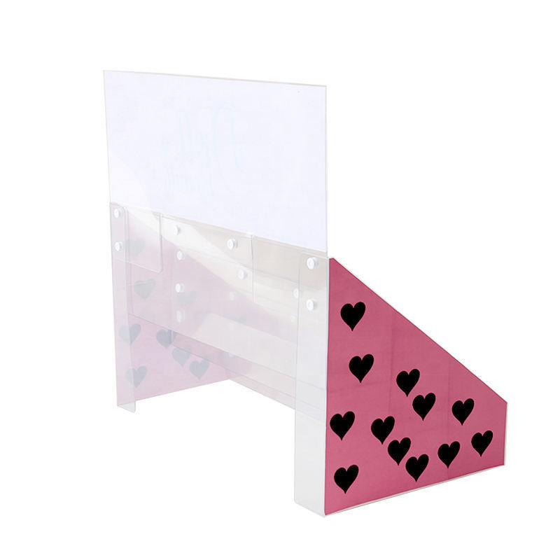 Custom acrylic eyelash cosmetics display stand large multi-purpose counter open display stand