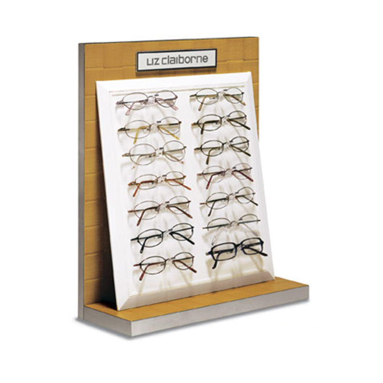 Marketing Holders Sunglass Eyeglasses Clear Elegant Optical Vertical Wall Mount Boutiques Frames rack table glass stand