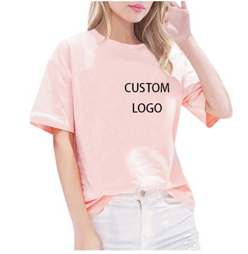 wholesales Printed Women's T-Shirt Cotton Summer  Top Tee For Lady Girl Funny o-neck Custom graphic T Shirts for girls