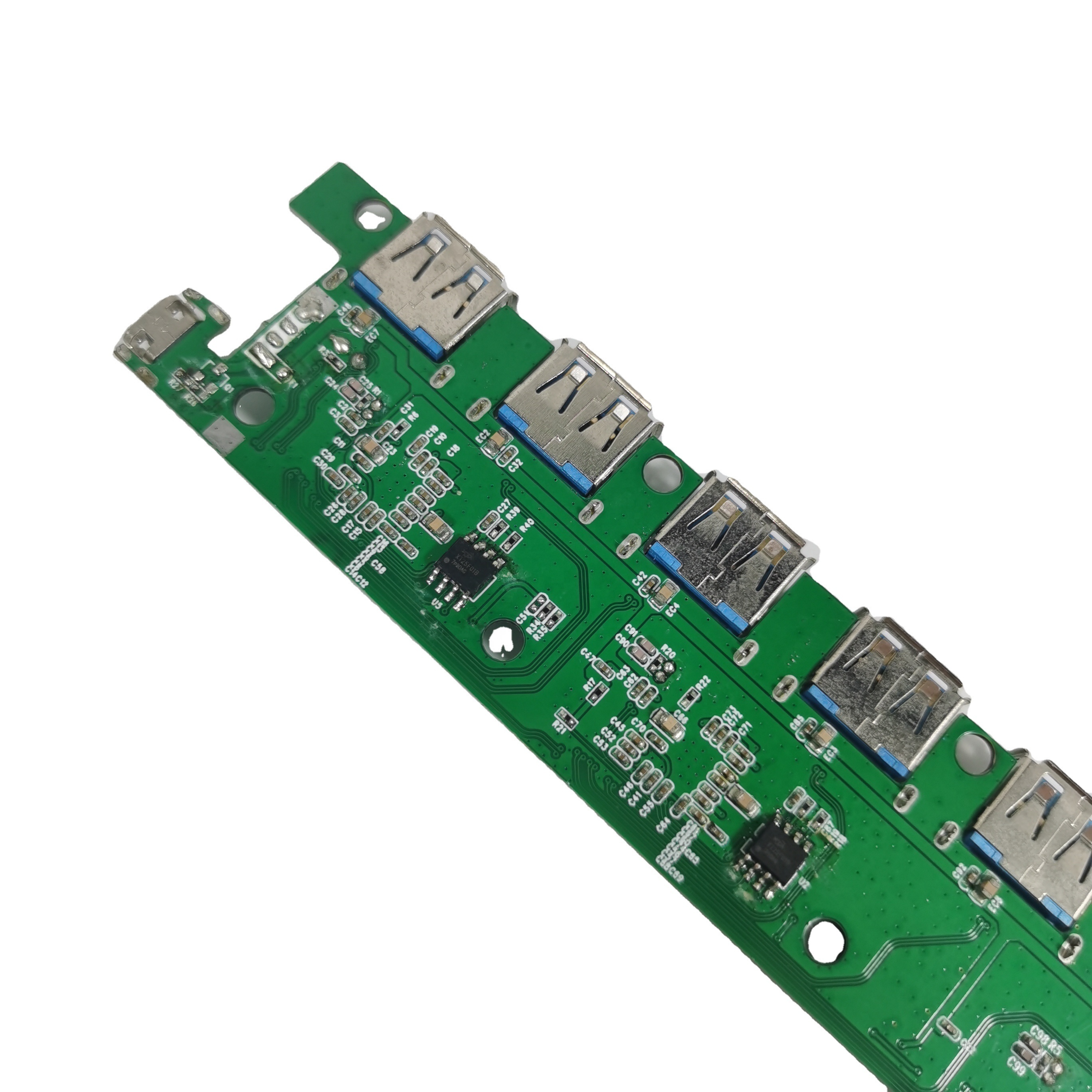 Newest PCB Board Manufacture and Assembly 1 to 6 ports USB 3.0 Hub Board with Reader Card Circuit Board PCBA Power Bank Design