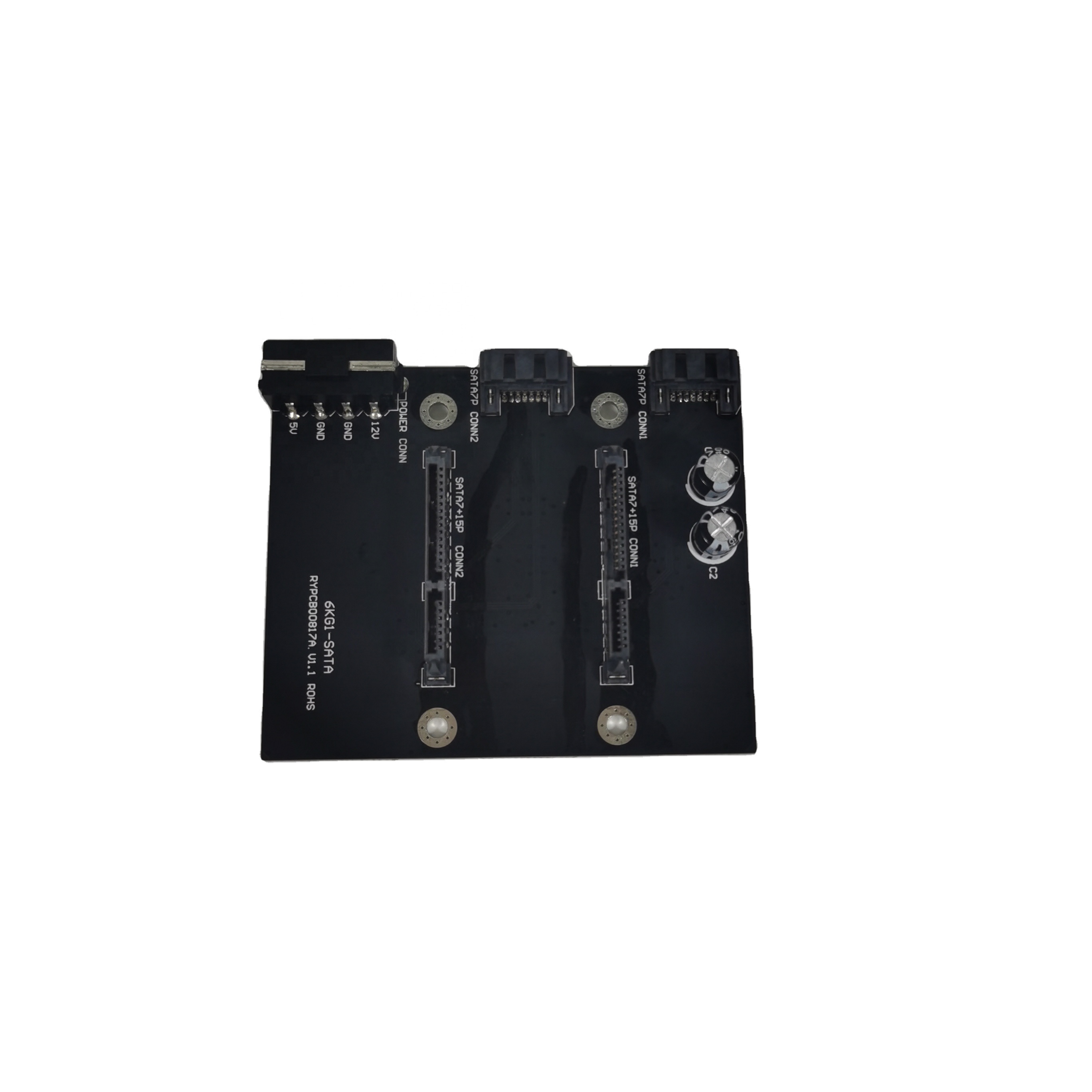 PCIE Converter Riser Card HDD SATA to 7+15 pin Female Connector Power Supply Cable 1x to 16x Adapter PCB Extension Board