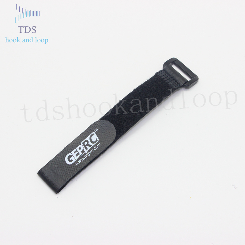 factory hot sale High quality Custom logo nylon hook and loop rubberized strap