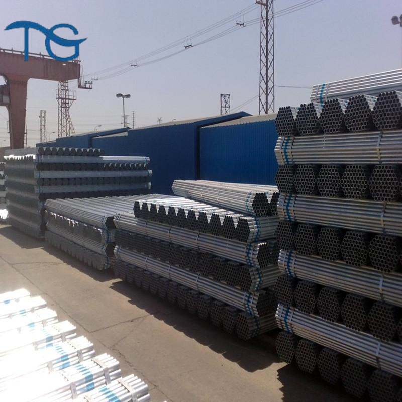 High-strength hot-dip galvanized steel  round  pipe for Oil Gas Sewage Transport