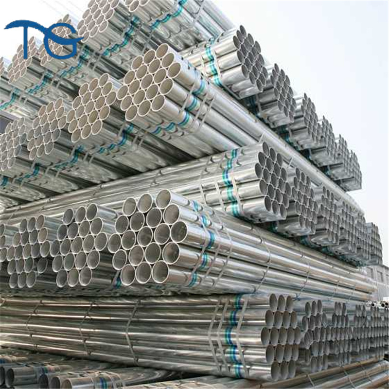 High-strength hot-dip galvanized steel  round  pipe for Oil Gas Sewage Transport