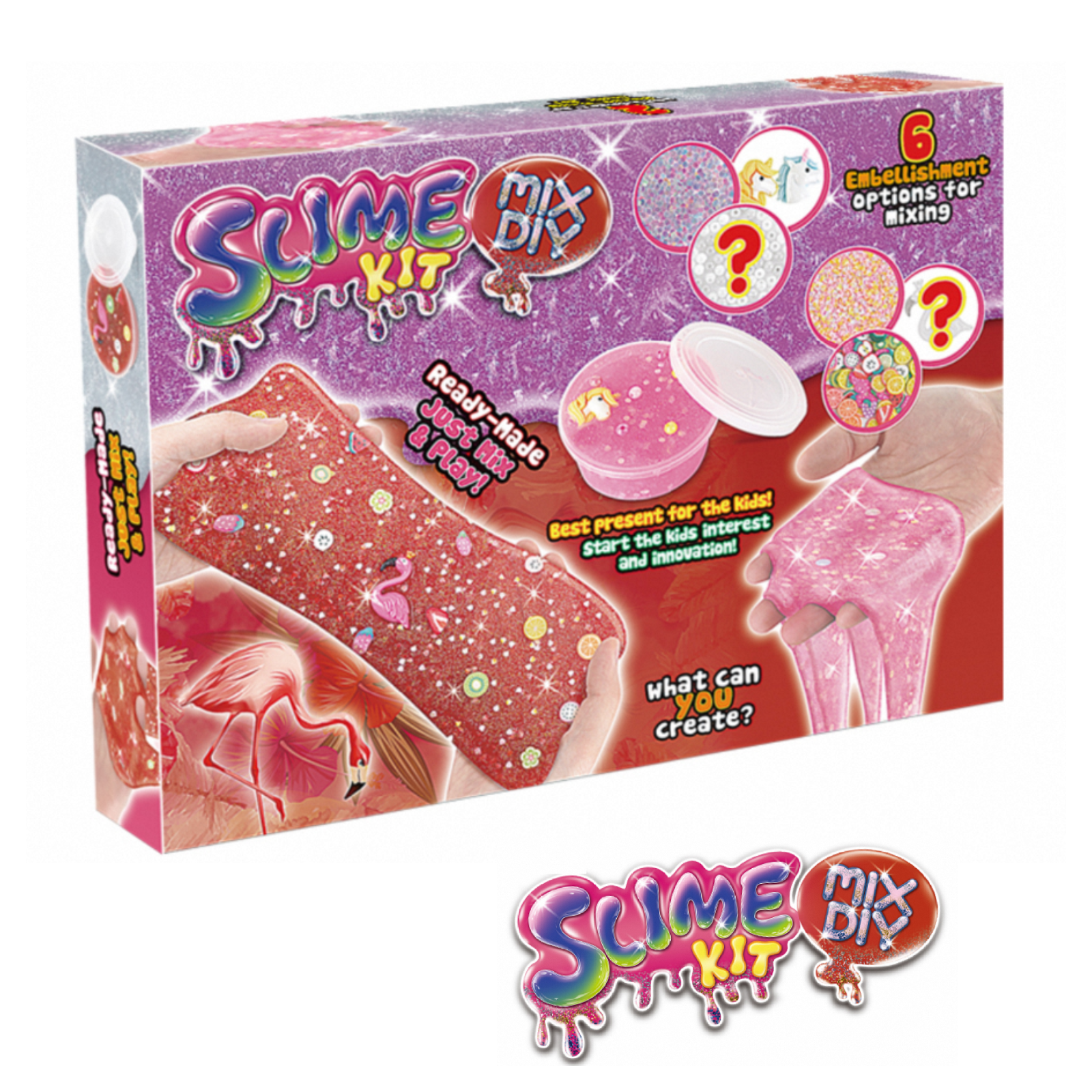 DIY Crystal Slime Non-Sticky Cheap Supplier Color Kit DIY Toys Clay Puff Fluffy Slime for Kids