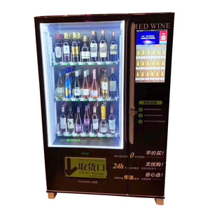 22" advertising LCD screen Whiskey vending machine beer wine bottle vending machine elevator red wine vending machine