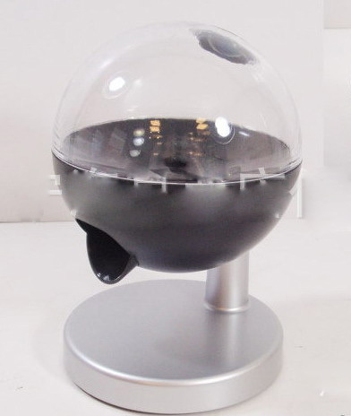 Tabletop or desk globe shape touch activated candy dispenser touch response automatic plastic sweet dispenser gumball machine