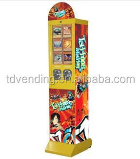 Professional large size two column metal sticker and card vending machine