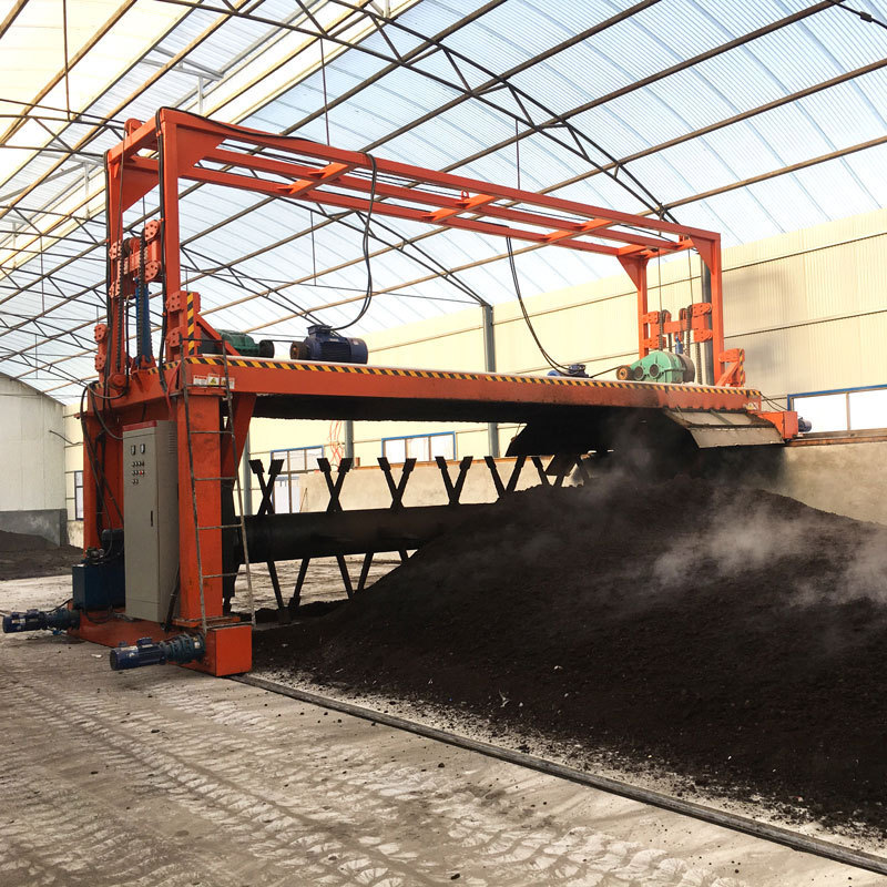 Commercial Fertilizer Compost Turner Machine Organic Compost Groove Type Compost Turner