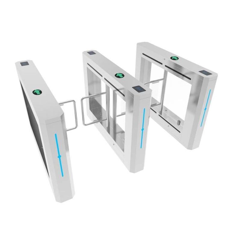 GYM Face recognition swing barrier turnstile biomatric time attendance security gate