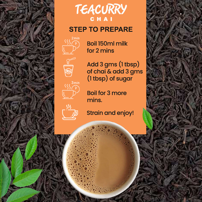 Tulsi masala Chai Flavored Chai Regular Strength Black Tea CTC